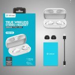 Wholesale True Wireless Stereo Headset Earbuds with IPX6 Waterproof and 2000mAh Power Bank Feature TWS-W2 (White)